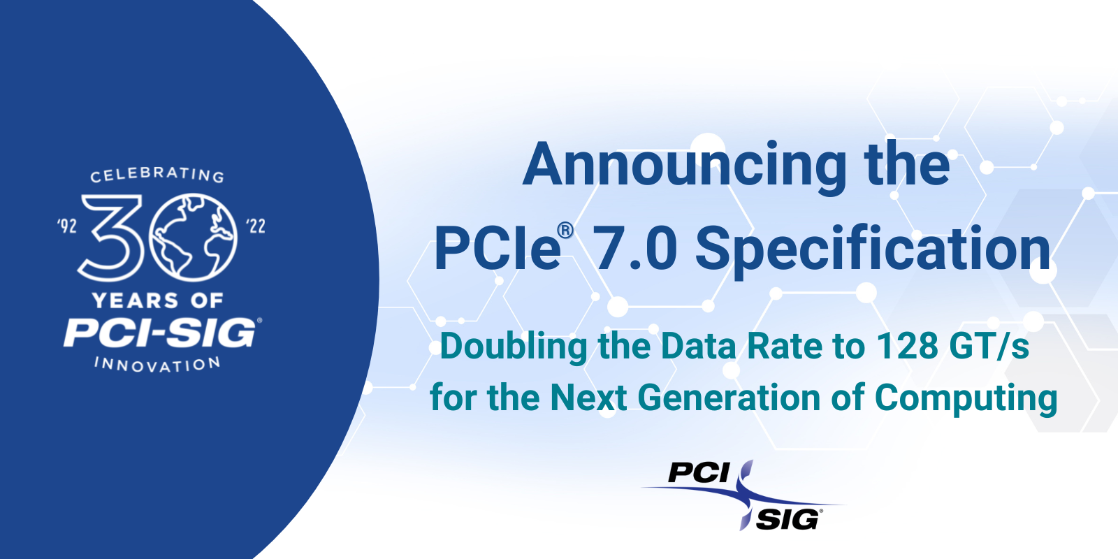 PCI-SIG PCIe 7.0 banner